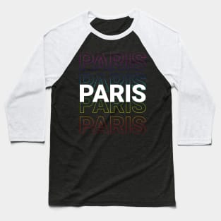 Paris - Kinetic Style Baseball T-Shirt